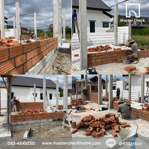 ตรวจบ้านระหว่างสร้าง จันทบุรี 2 ตรวจสอบระยะห้องเทียบกับแบบก่อสร้าง บ้านสร้างเอง จันทบุรี