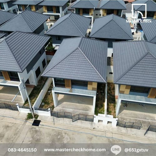 ตรวจบ้าน ธาดาพาร์ค เวลา บ่อวิน (Thada Park VELA) 1 บินโดรนตรวจสอบหลังคา โครงการ ธาดาพาร์ค เวลา บ่อวิน (Thada Park VELA)