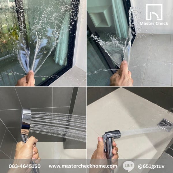 ตรวจคอนโด G Condo (จี คอนโด) ศรีราชา 4 ตรวจระบบน้ำ ทดสอบการรั่วซึม ตรวจด้วยกล้อง Thermal Infrared