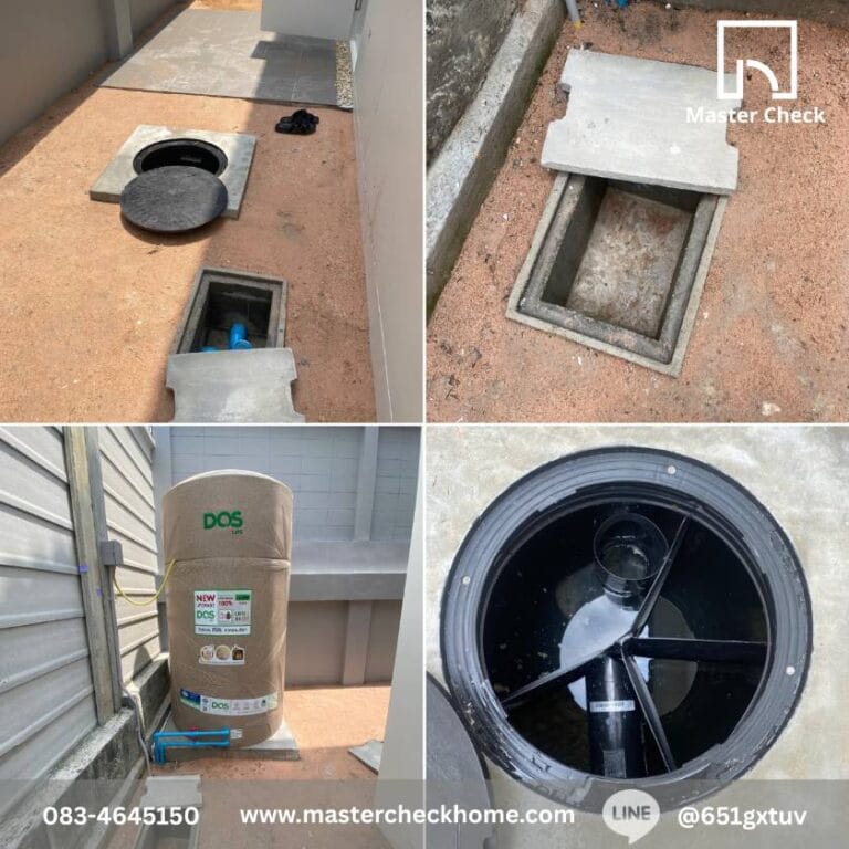 ตรวจบ้านศุภาลัย ปาล์มวิลล์ สุขุมวิท - โรงโป๊ะ (Supalai Palm Ville Sukhumvit - Rong Po) 8 เทสระบบน้ำ ตรวจสอบการรั่วซึม ตรวจงานเดินท่อ